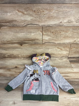 Disney Minnie Mouse Full Zip Jacket Grey sz 2T