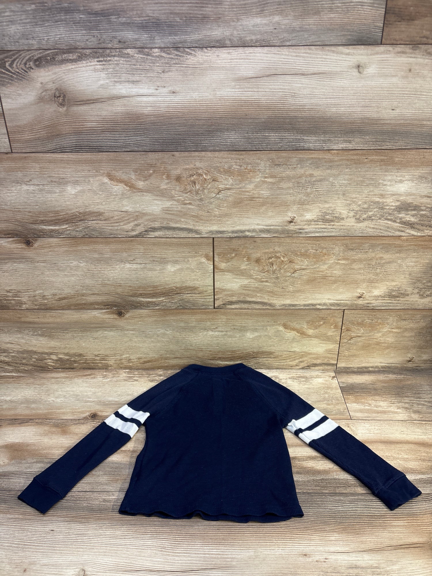 Carter's Waffle Knit Henley Shirt Navy sz 5T