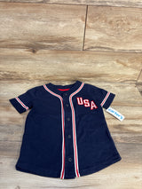 NEW Carter's USA Button-Up Shirt Navy sz 5T