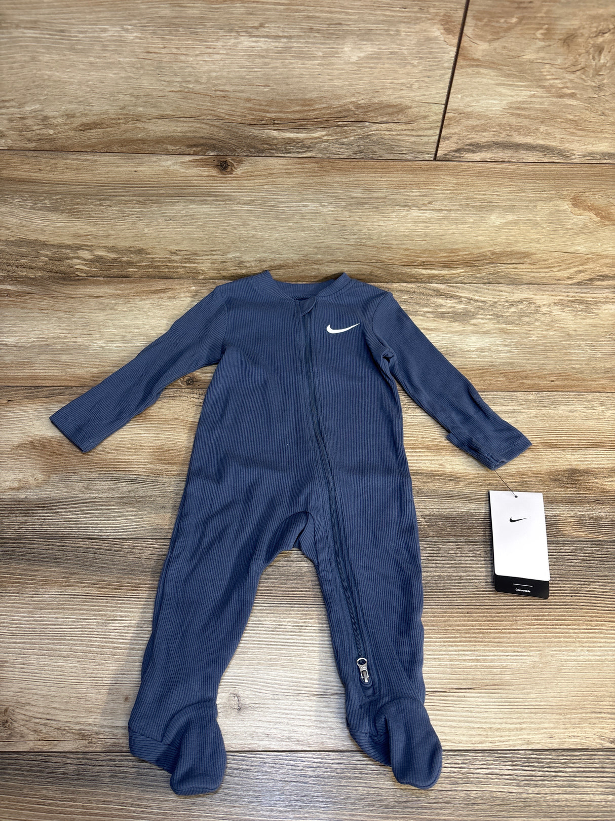 NEW Nike Ribbed Sleeper Diffused Blue sz 6m