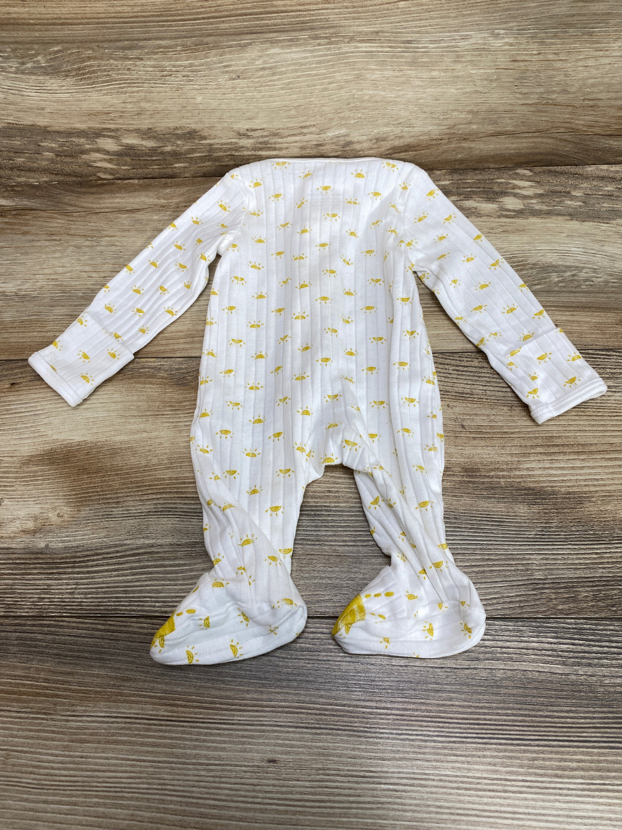 Just One You Sun Print Sleeper White sz Newborn