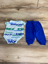 Nike 2pc Bodysuit & Pants Blue sz 9m