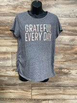 a:glow Maternity Grateful Everyday Shirt Grey sz XL