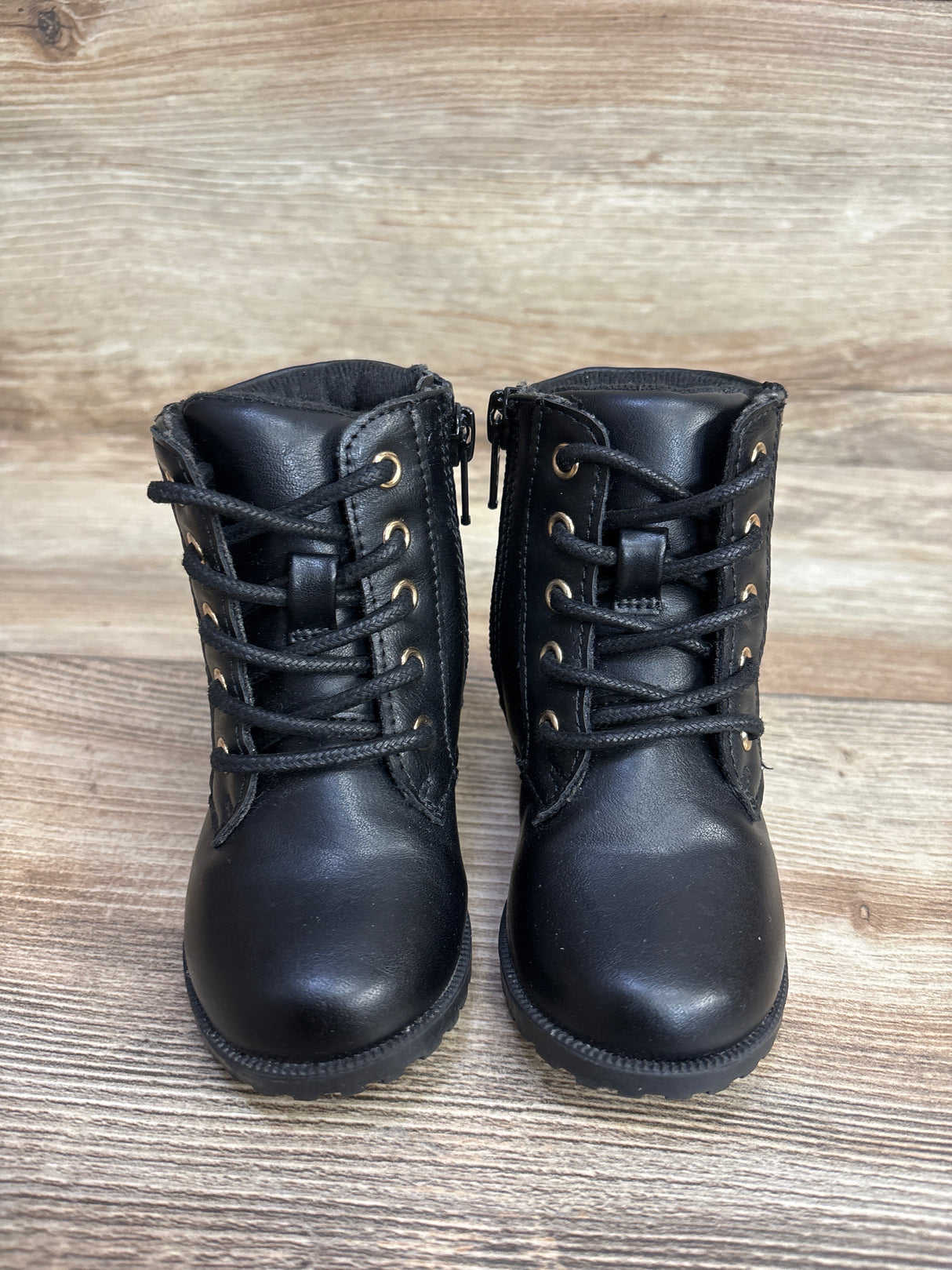 Children's Place Quilted Boots Black sz 5c