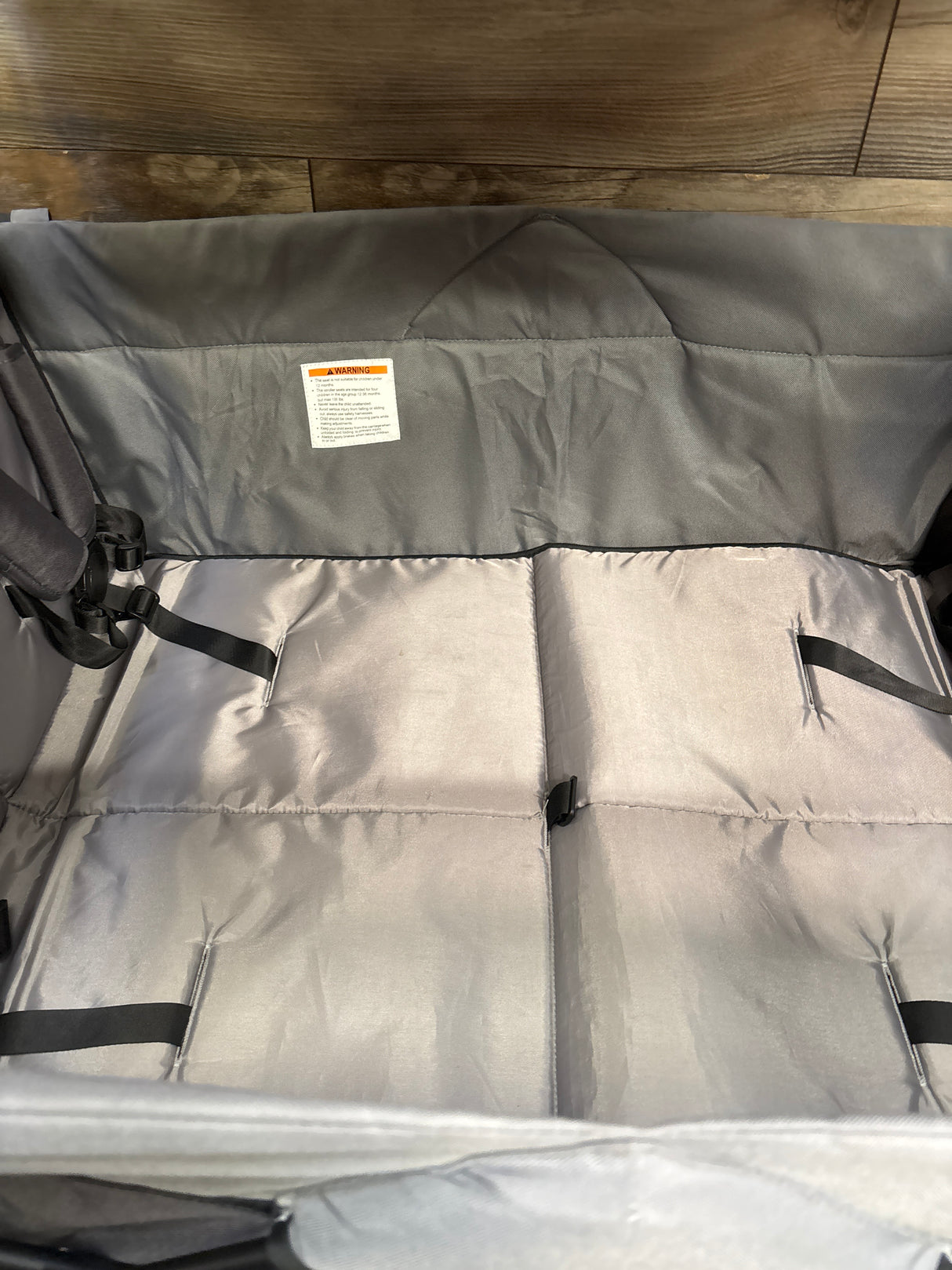 WONDERFOLD X4 Push & Pull Stroller Wagon 4-Seater Grey