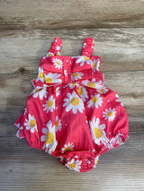 Smocked Floral Bubble Romper Pink sz 9-12m