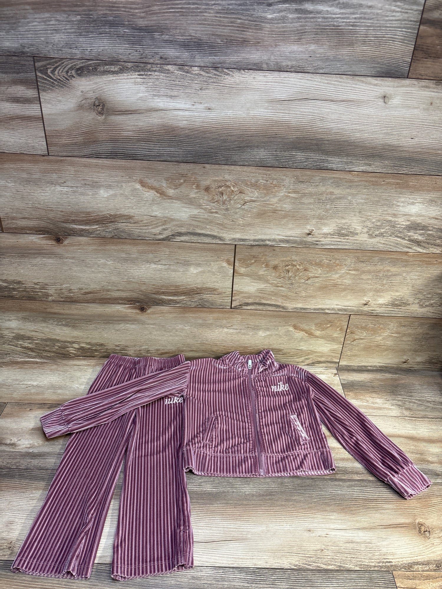 Nike 2pc Cozy Rib Track Suit Set Pink sz 4T