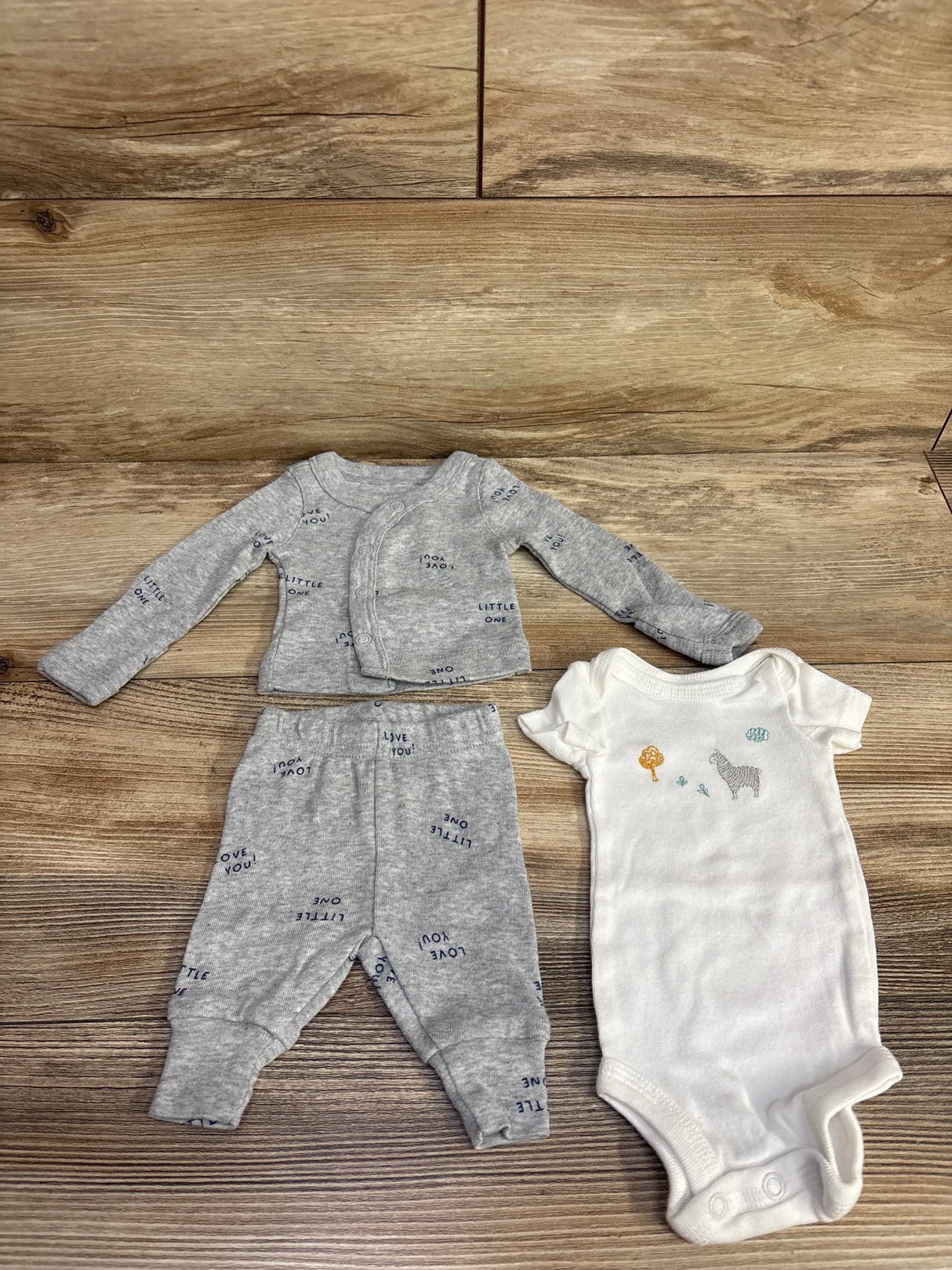 Just One You 3pc Set Grey sz Preemie