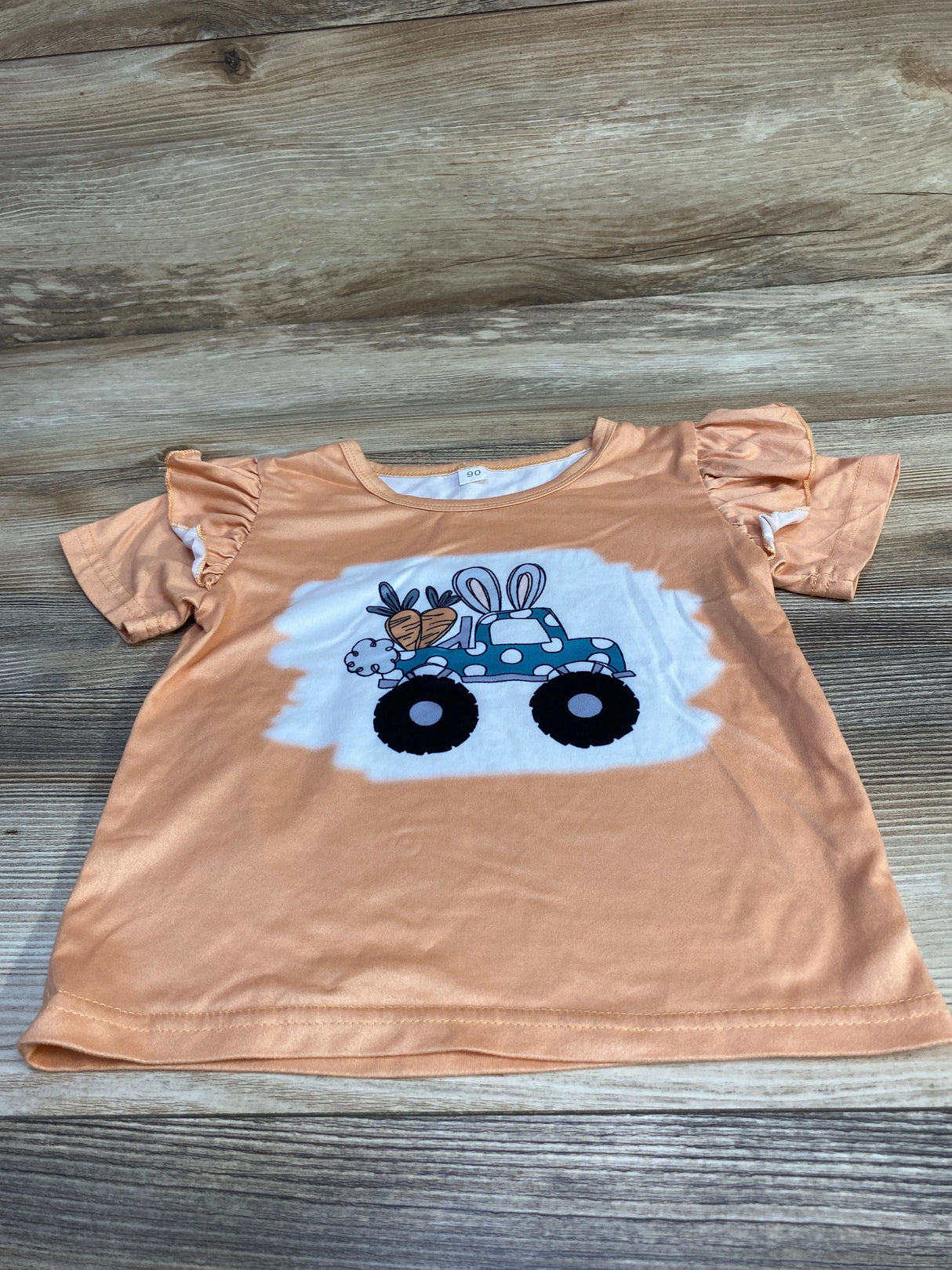 Bunny Truck Shirt Orange sz 12-18m