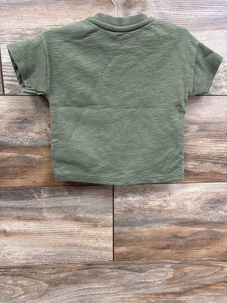Old Navy Drop Shoulder Pocket Shirt Green sz 12-18m - Me n Mommy To Be