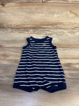 Carter's Striped Tank Shortie Romper Blue sz 3m
