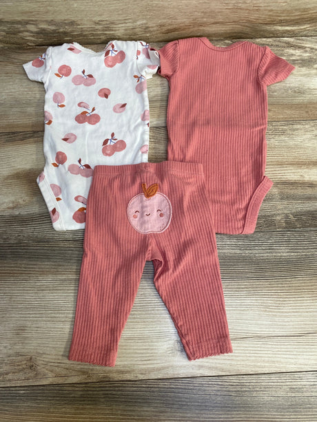 Carter's 3pc Bodysuits & Pants White/Pink sz 3m - Me n Mommy To Be