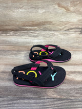 Roxy Vista III Flip Flop Strap Sandal Black sz 6c
