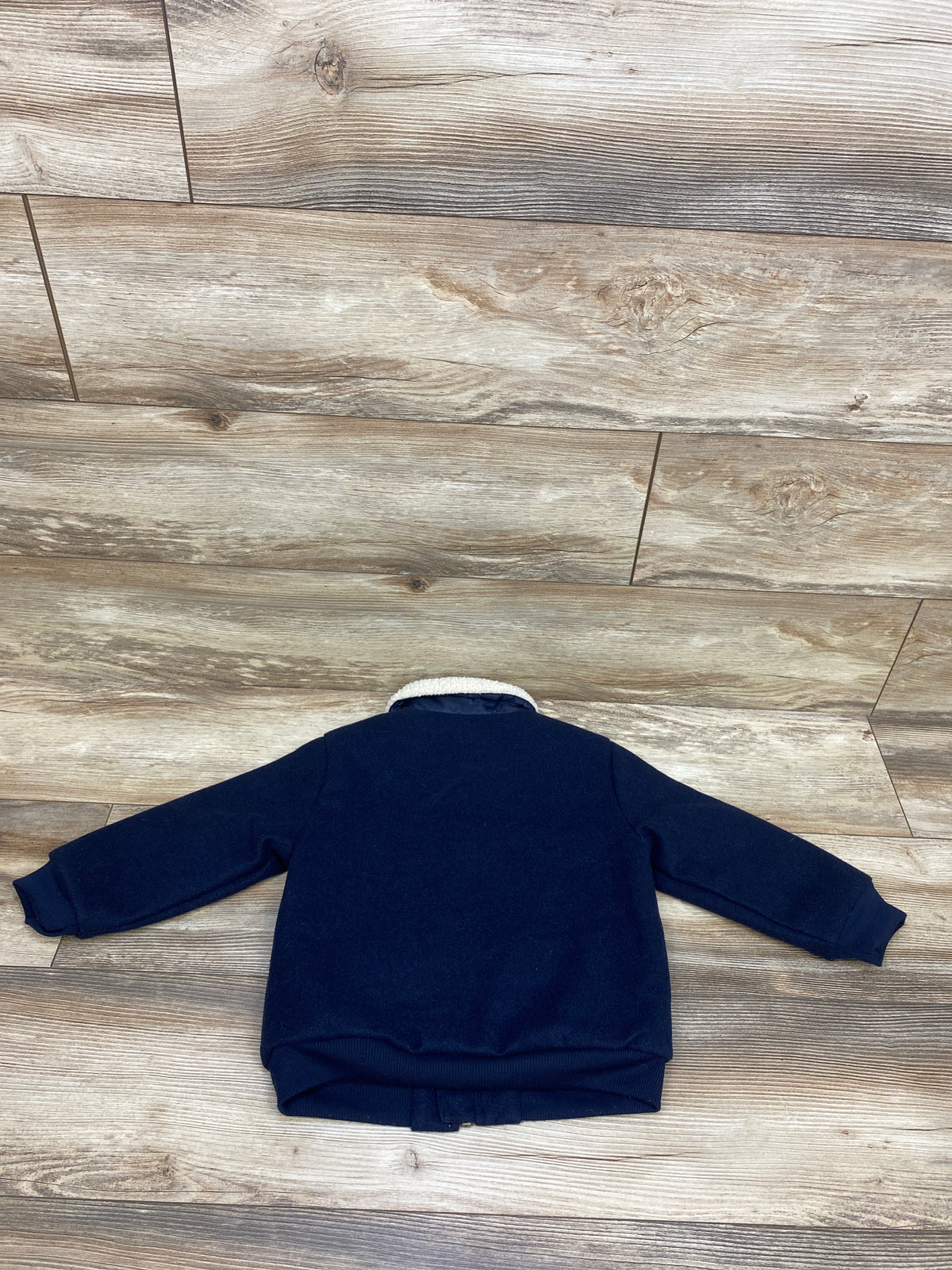 Old Navy Sherpa-Trim Zip-Front Bomber Jacket Navy sz 4T