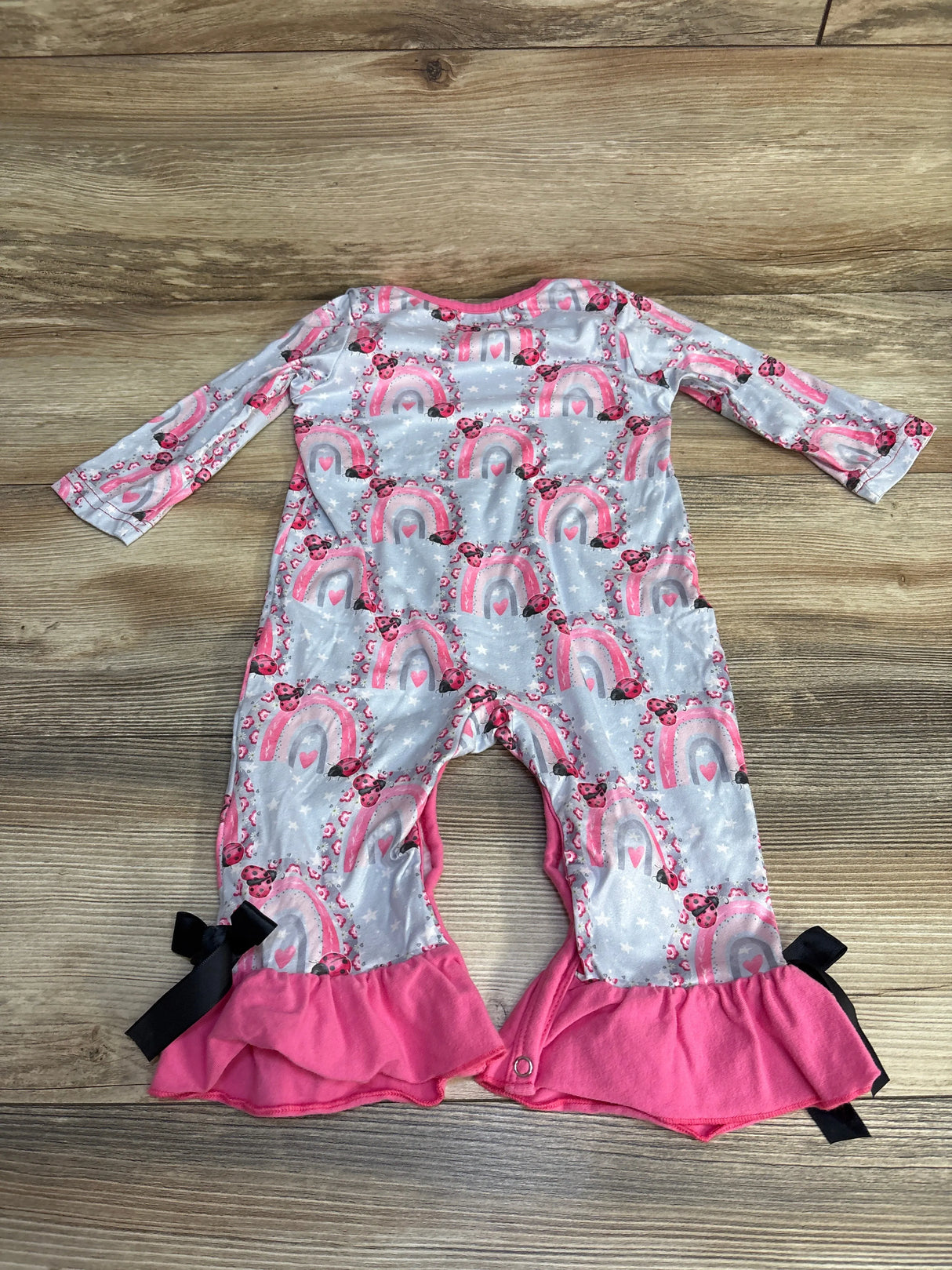 Pete & Lucy Ladybug Coverall Grey sz 9-12m - Me n Mommy To Be