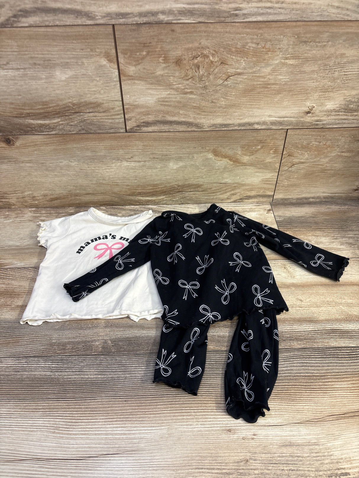 NWOT Cat & Jack 3pc Mama's Mini Set Black sz 6-9m