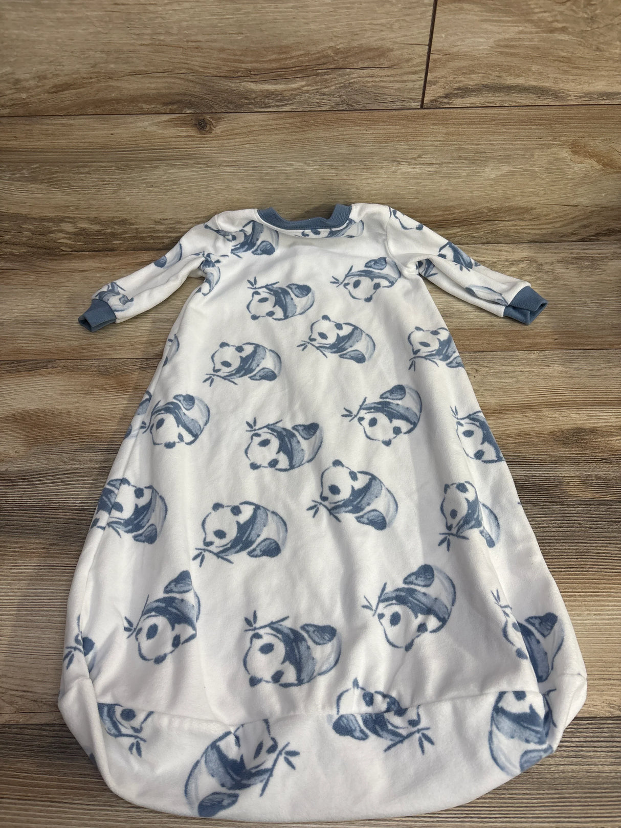 Carter's Panda Print Blanket Sleeper White sz 6-9m