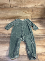 Carter's Velour Button-Front Coverall Green sz 12m
