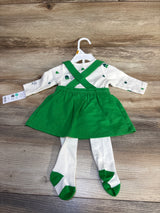 NEW Carter's 3pc Shamrock Skirtall Set Ivory sz Newborn
