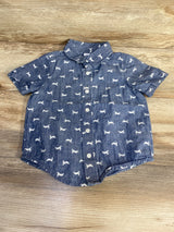 Old Navy Chambray Button-Up Shirt Blue sz 3T