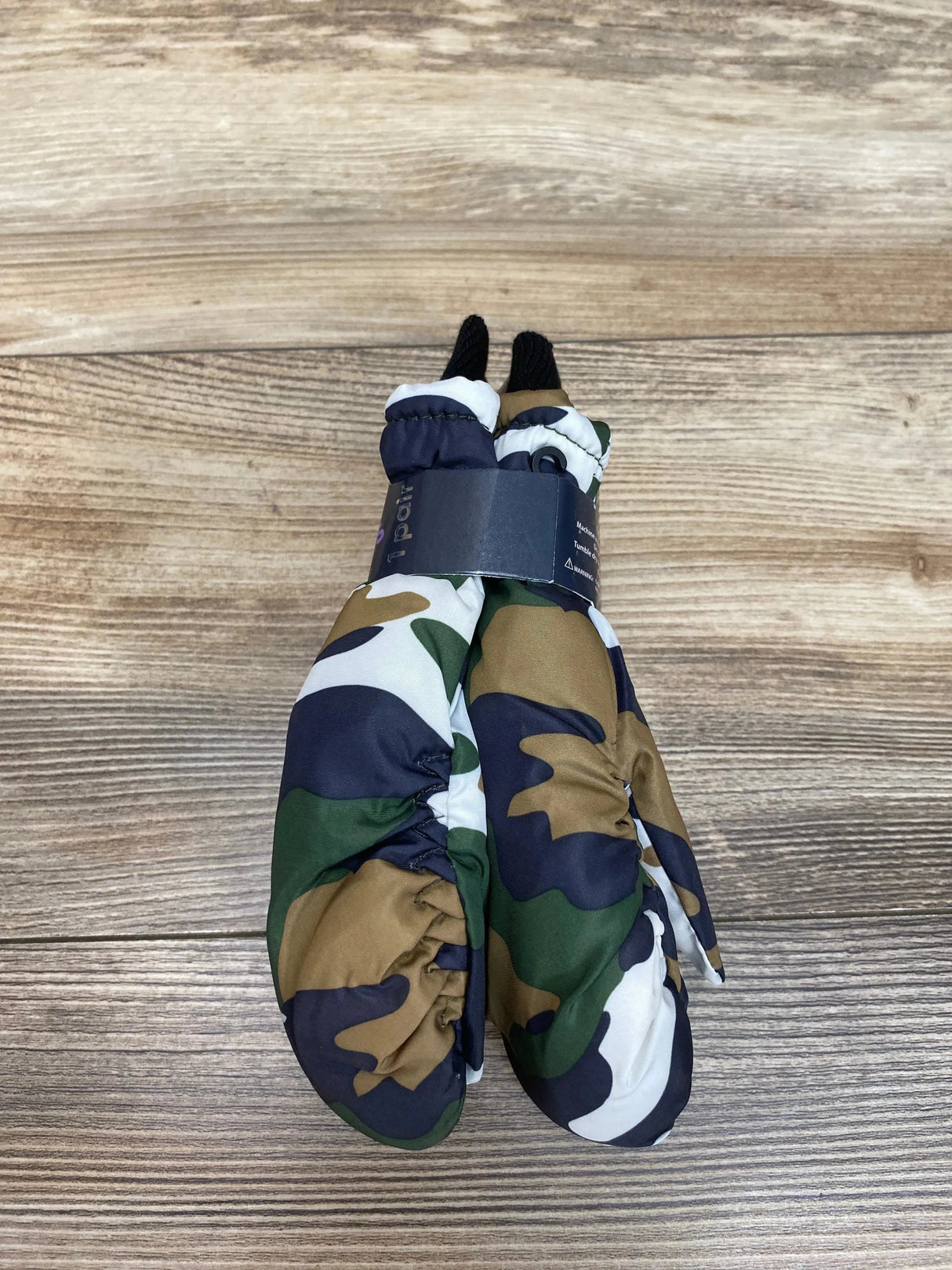 NEW ThermaWear Kid's Ski Green Camo Mittens