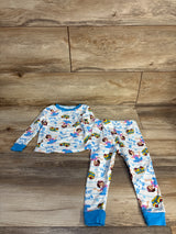 Ms. Rachel 2pc Pajama Set White sz 2T