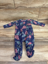 Jessica Simpson Kimono Footed Coverall Purple sz 6/9m