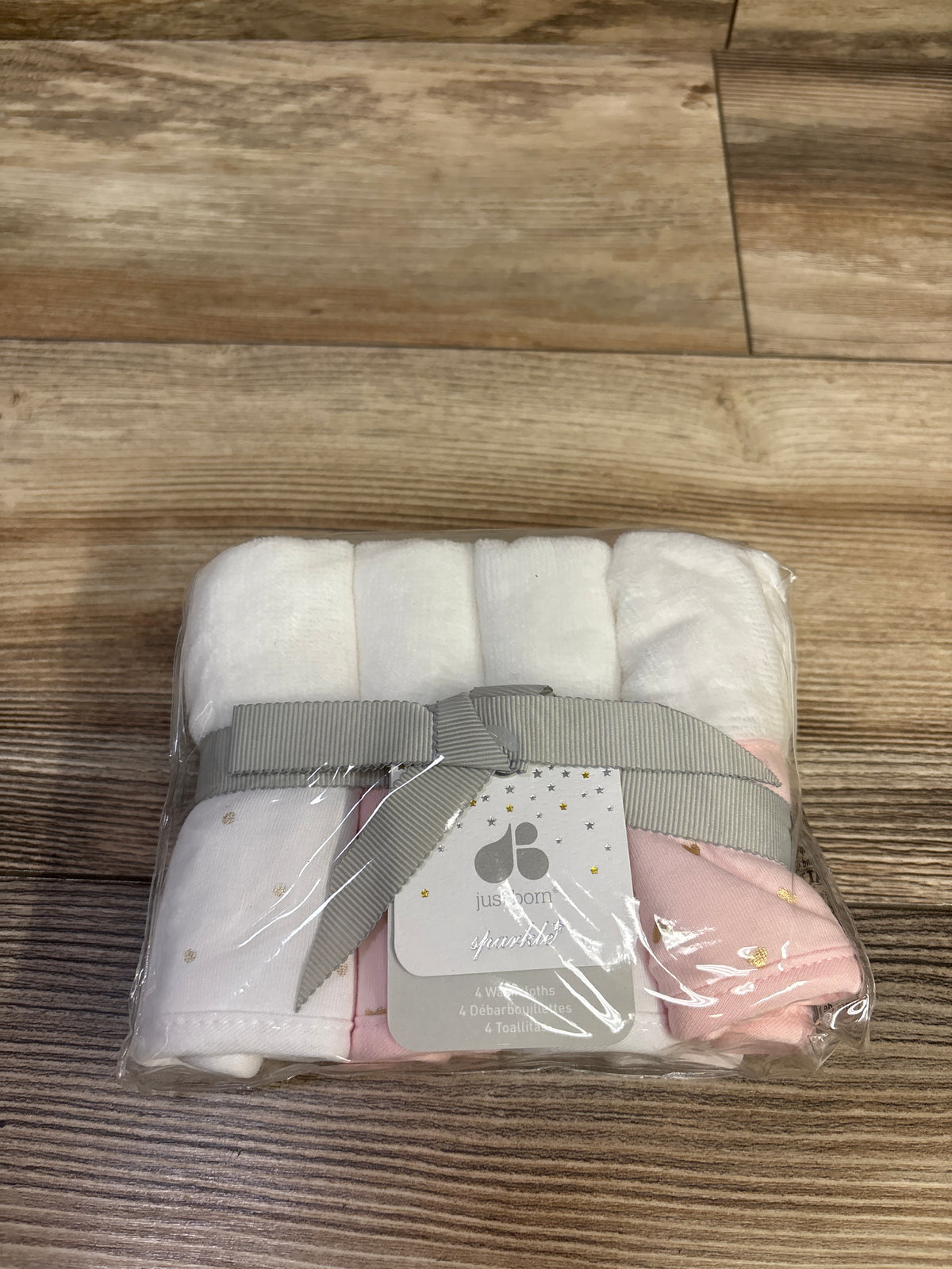 NEW Just Born 4pk Washcloths Pink