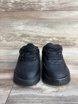 Nike Force 1 Low EasyOn TD 'Triple Black' Sneakers sz 6c