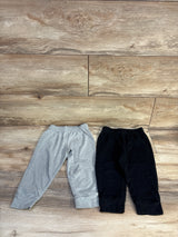 Cat & Jack 2pk Pull On Pants Black sz 2T