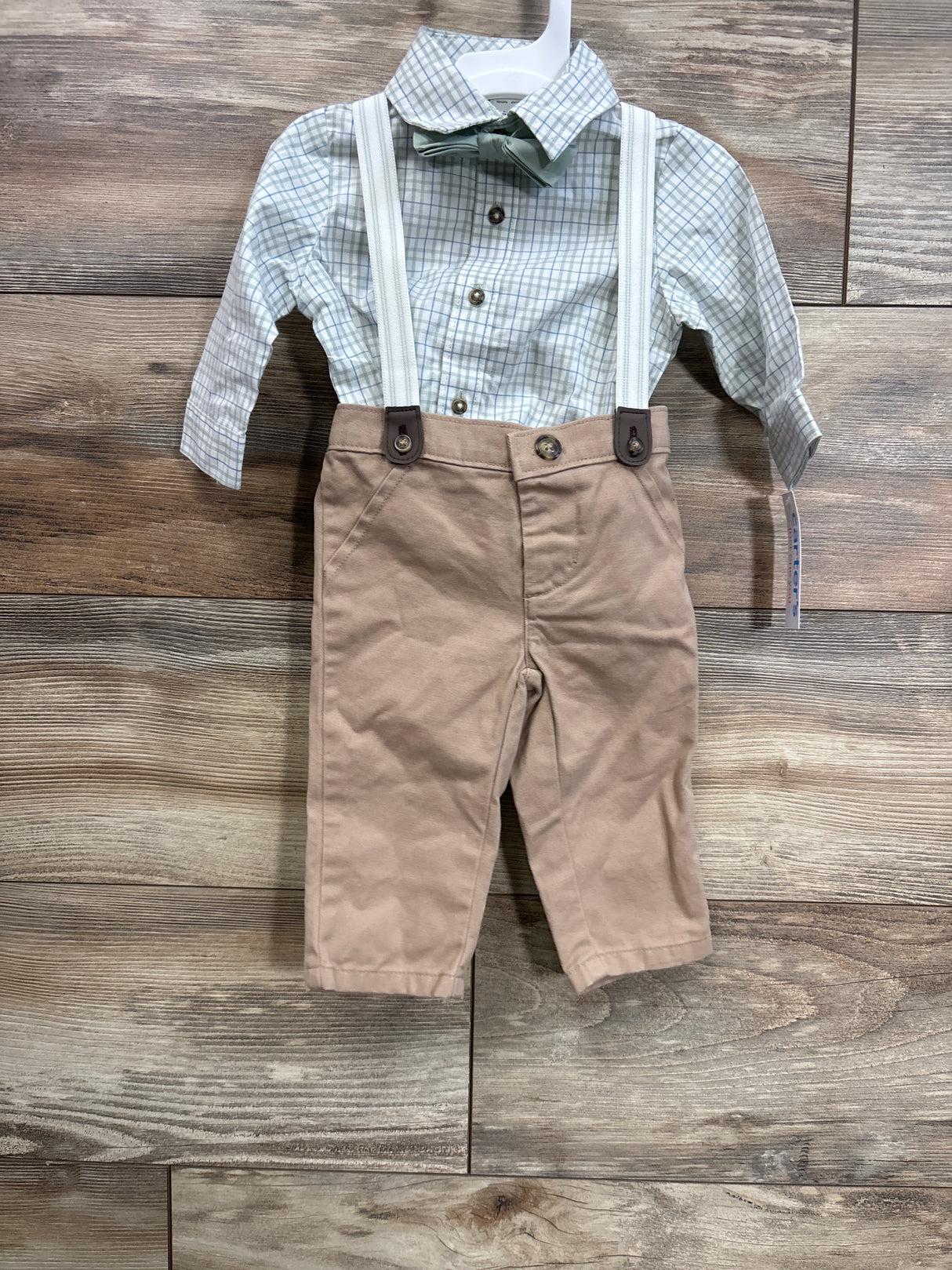 NEW Just One You 4pc Suspender Set White sz 6m