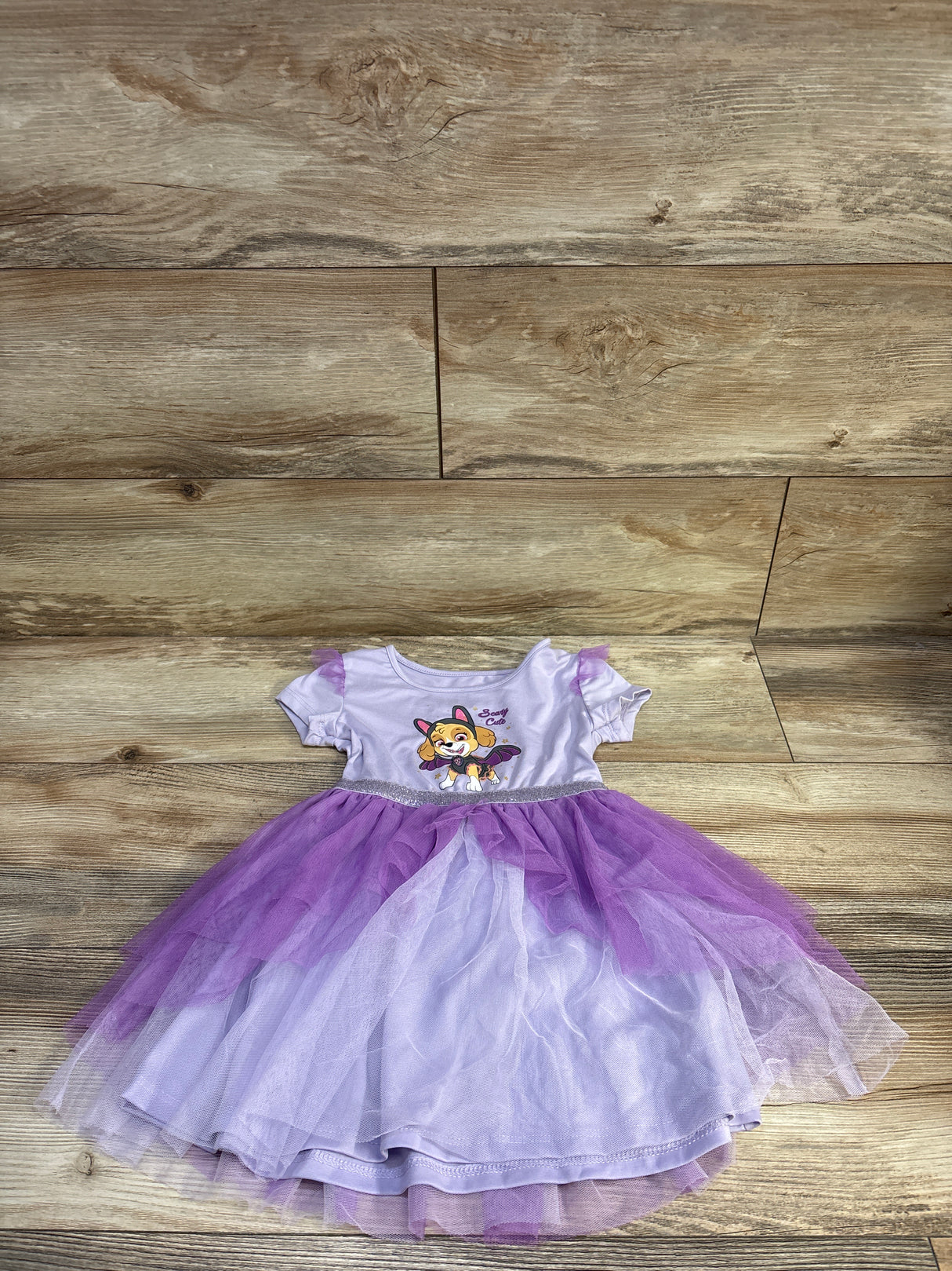 Jumping Beans PAW Patrol Scary Cute Halloween Dress Purple sz 3T