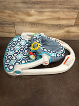 Fisher Price Sit-Me-Up Floor Seat in Blue Honeycomb