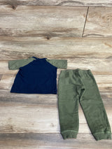 Lee 2pc Logo Shirt & Joggers Green sz 24m