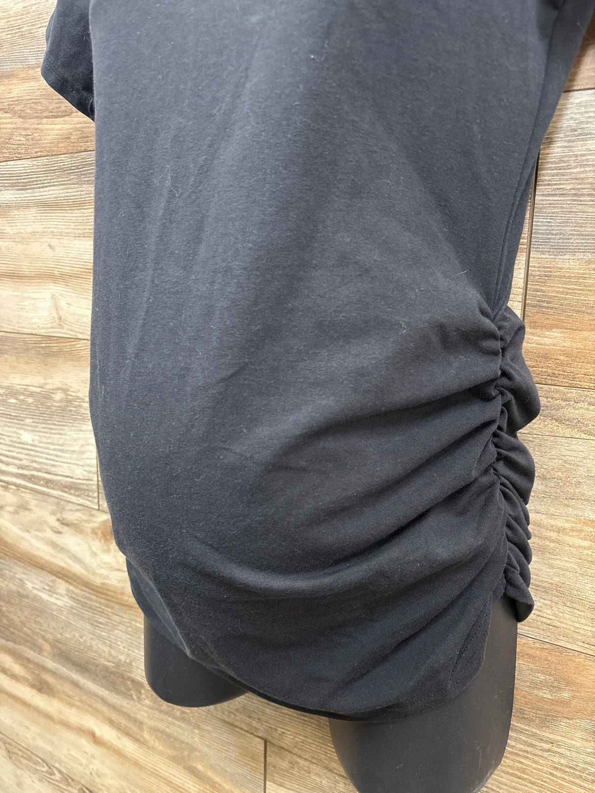 Oh! Mamma Maternity Ruched Shirt Black sz Medium