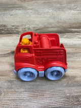 Green Toys Fire Truck With Cat Firefighter Red