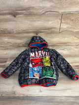 Marvel Avengers Reversible Hooded Jacket Black sz 4T - Me n Mommy To Be