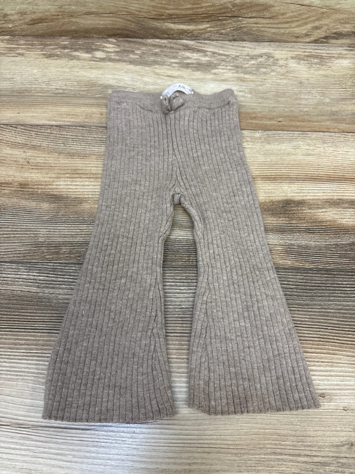 Zara Ribbed Flare Leggings Beige sz 9-12m