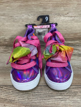 NEW Jojo Siwa Star Swirl Athletic High Top Sneaker Purple Sz 9c