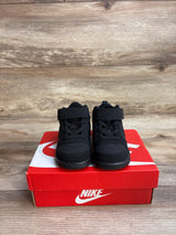 NEW Nike Court Borough Mid TD 'Triple Black' Sneakers sz 5c