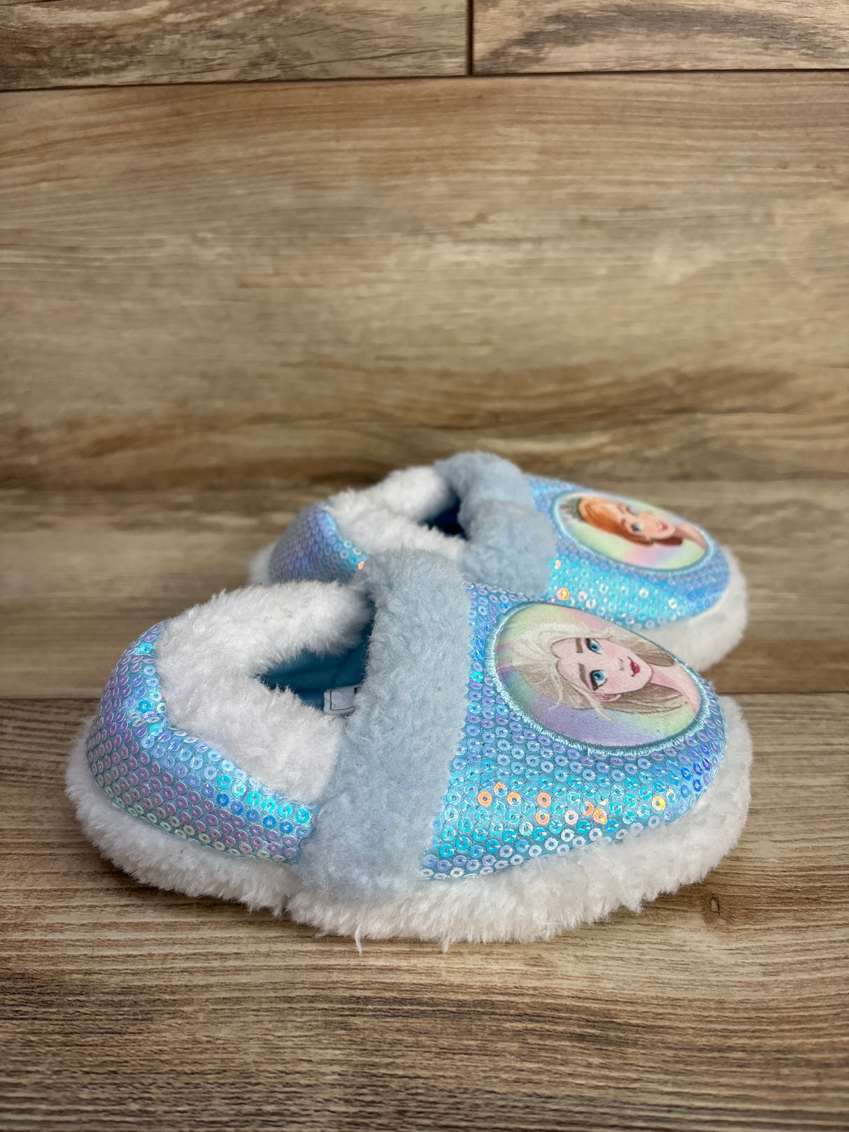Disney Frozen Sequin Slippers sz 7/8c
