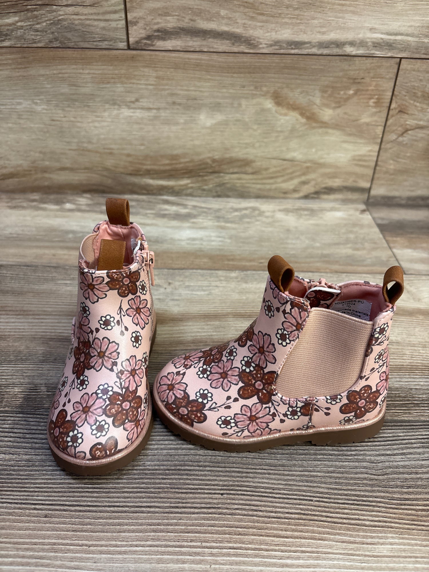 Nordstrom Jaymes Chelsea Boot In Pink Lotus Multi Floral sz 7c