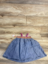 NEW Cat & Jack Smocked Chambray Dress Blue sz 5T