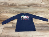 Vineyard Vines Long Sleeve Christmas Pocket Shirt Blue sz 5T