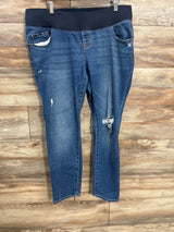 Old Navy Distressed Side Panel Jeans Blue sz Large