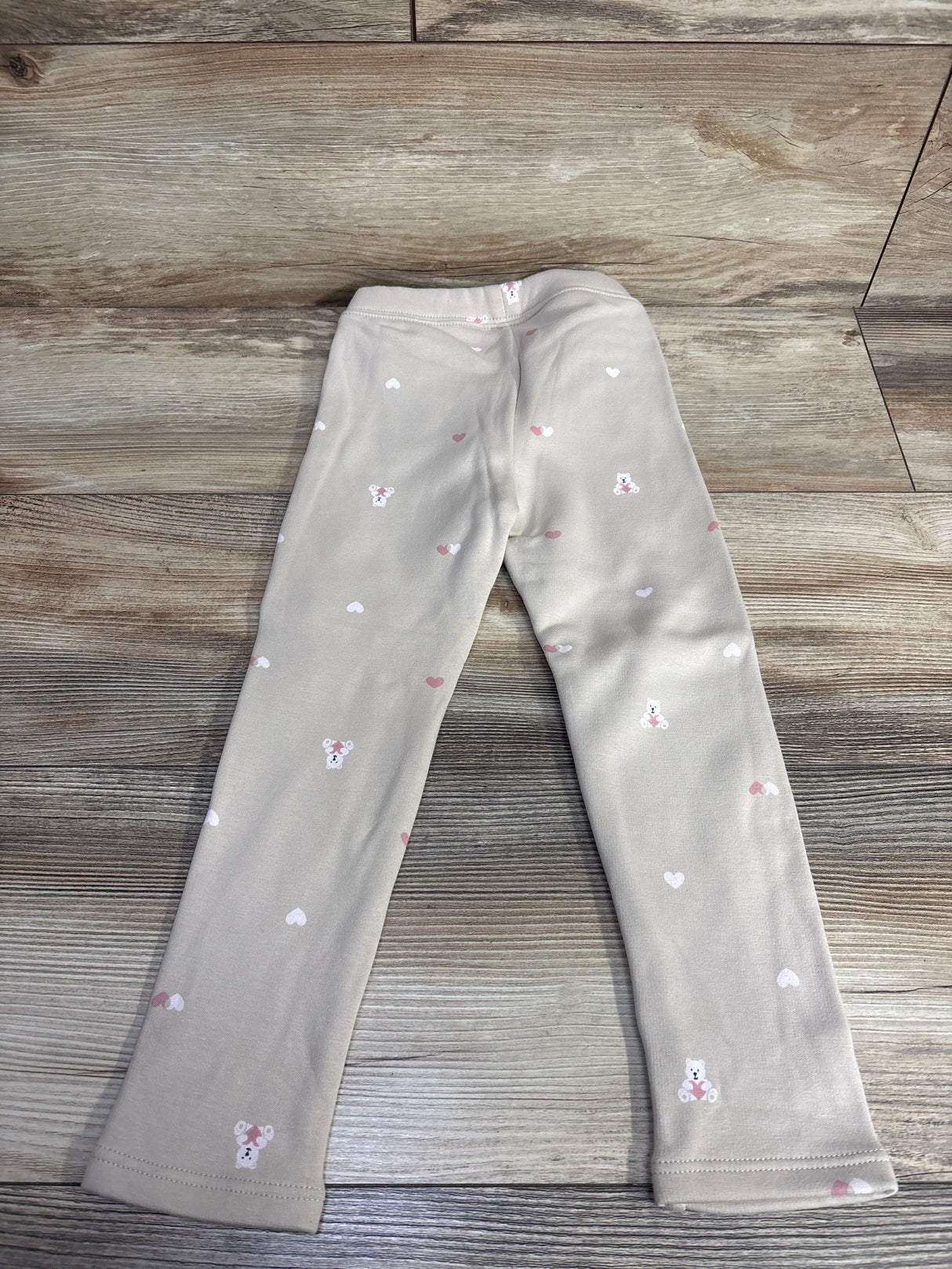 NEW Baby Gap Bear Pull On Cozy Lined Pants Beige sz 4T