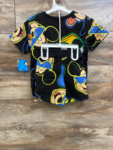 NEW Disney Mickey & Friends 2pc Shirt & Shorts Set Black sz 5T