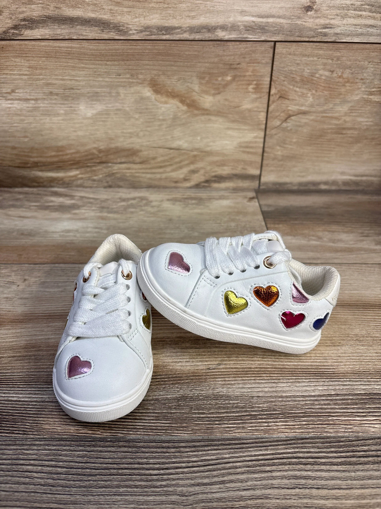 Kurt Geiger London Mini Lane Love Sneakers White sz 5c