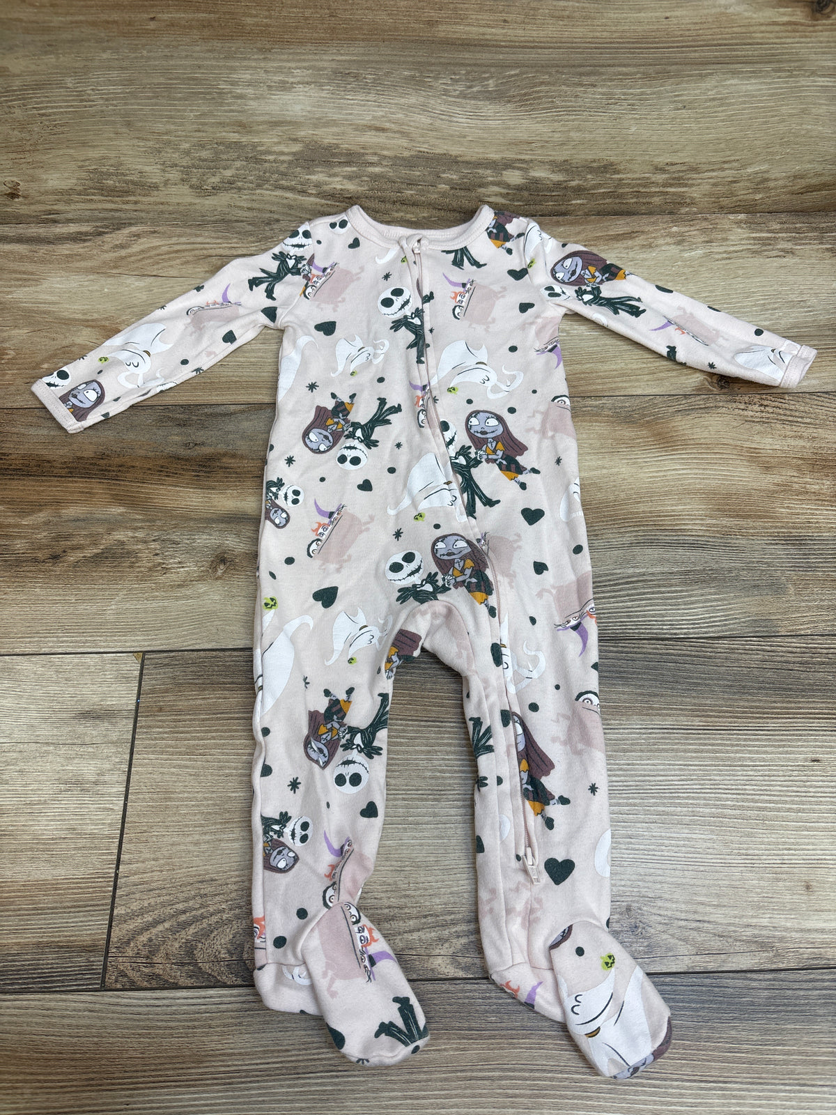 Disney Baby The Nightmare Before Christmas Sleeper Pink sz 6/9m