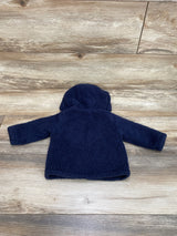 Carter's Full Zip Bear Fleece Hoodie Navy sz 6m